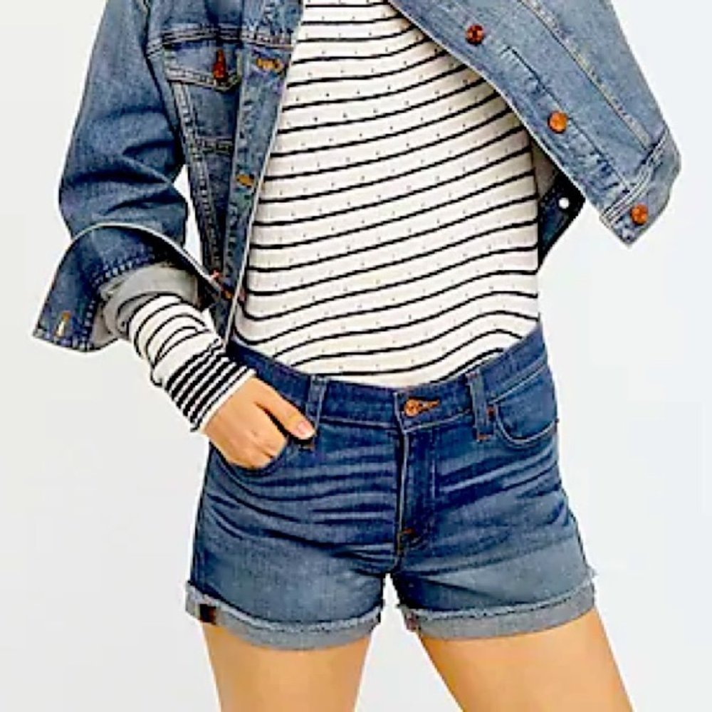 J. Crew Denim Shorts in Merrill Wash Sz 26